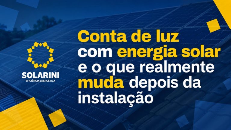 conta de luz com energia solar